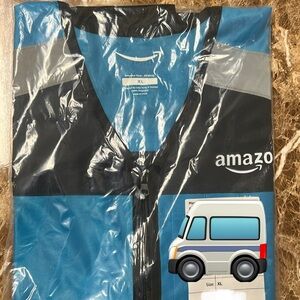 Amazon Blue and Gray Work Shirt XL